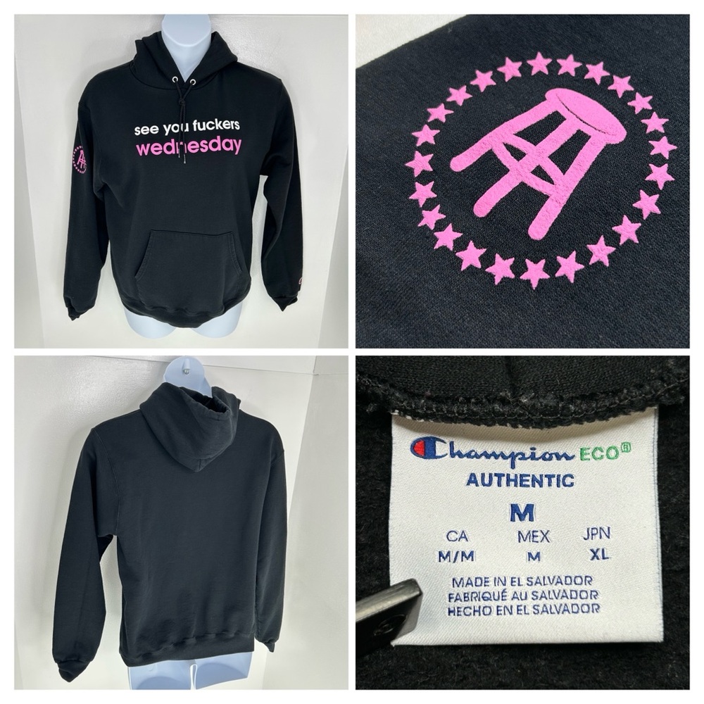 Champion Call Her Daddy See you F*uckers Wednesday Hoodie Medium Barstool Sports